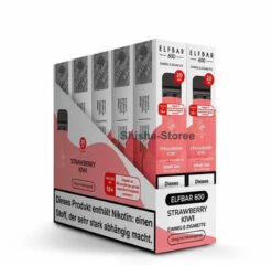 Elf Bar 600 - Strawberry Kiwi - 10 Pack