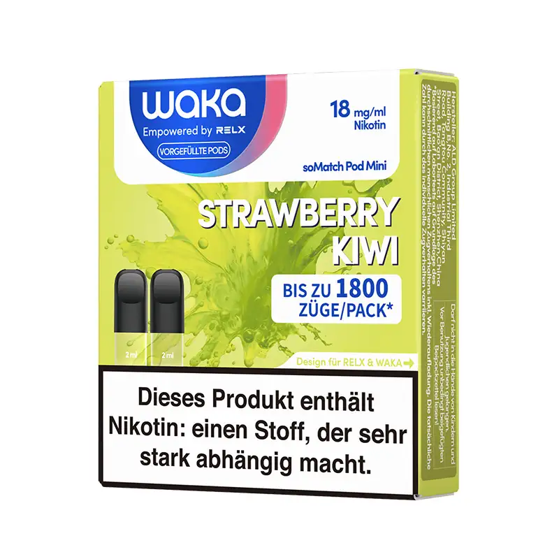 Waka SoMatch Pod 2er Set - Strawberry Kiwi 3 Waka SoMatch Pod 2er Set - Strawberry Kiwi