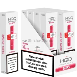 HQD Wave 600 - Cherry E-Shisha 10er Pack