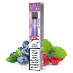 Elf Bar V2 600 Vape - Blueberry Raspberry