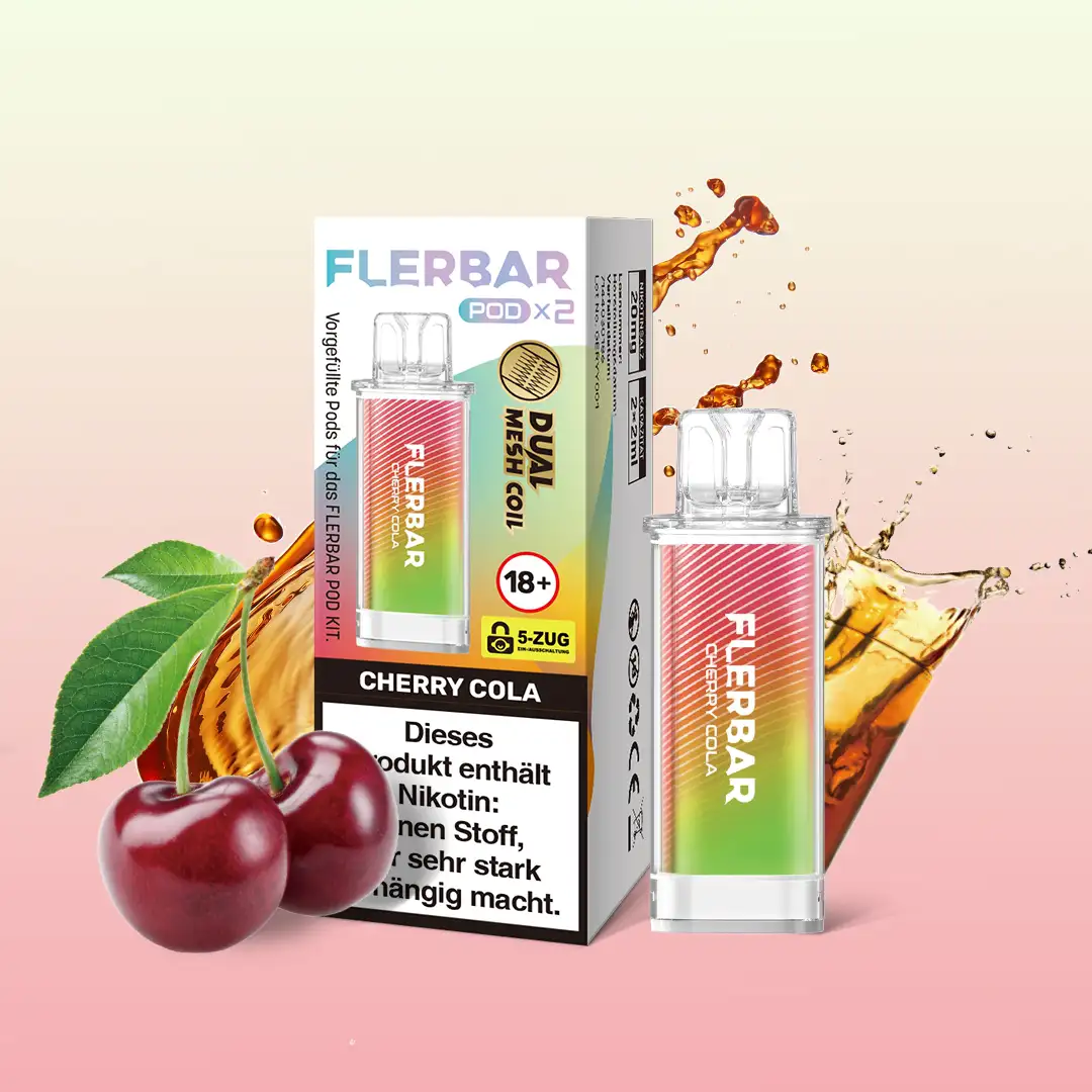 Flerbar Pod - Cherry Cola 2er 20mg 3 Flerbar Pod - Cherry Cola 2er 20mg